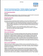 Clinical Commissioning Policy: Catheter ablation for paroxysmal and persistent atrial fibrillation (adults) [210601P] (URN:1903)